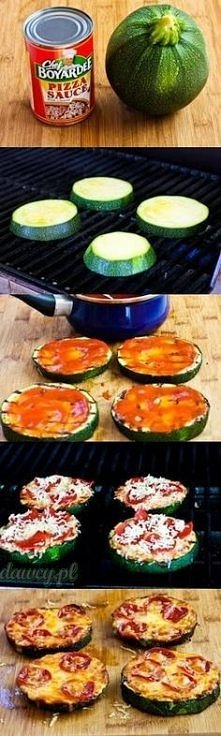 pizza z grillowanej cukini ;)