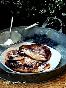 Pyszne letnie placki z jabłkami i borówkami amerykańskimi! Niebo w gębie! Kliknij po przepis!