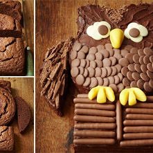 czekoladowy tort Sowa