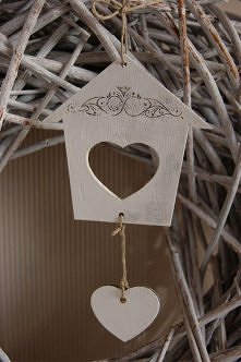 domek zawieszka shabby chic