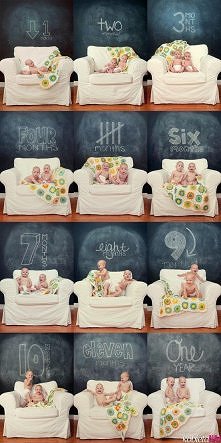 Rodzice robili zdjęcia bliźniakom przez rok - zobacz jak się zmieniali!!