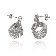 Srebrne Kolczyki Silver Shell by Dandelio.pl