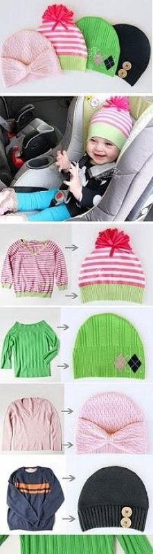 JAK USZYĆ CZAPKĘ ZE SWETRA