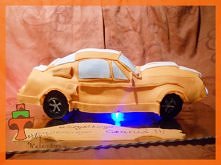 Świecący tort Shelby Mustang 67 na urodziny:)