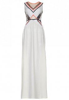 sass bide any given friday, sukienka maxi, biała, przód