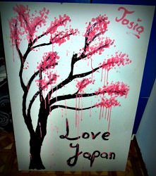 ...nudziło mi się....to stworzyłam takie coś. : o
te spływające krople to niepożądany efekt...zapomniałam, że te farby tak mają. :c ale trudno .xd