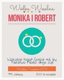 Najnowsza inspiracja na ozdobę alkoholu weselnego od bottlabel.com