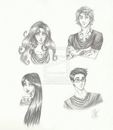 Clary  Jace  Izzy Simon
