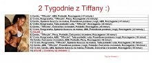Plan treningowy z Tiffany ;...