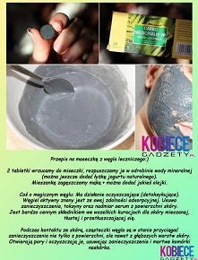 Maseczka z WĘGLA LECZNICZEGO