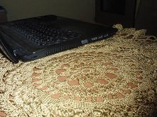 Jesienna serwetka robiona na szydełku.
(link do bloga)