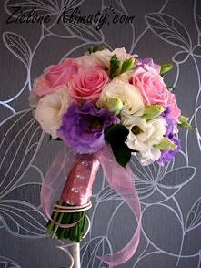 Pastelowy bukiet ślubny