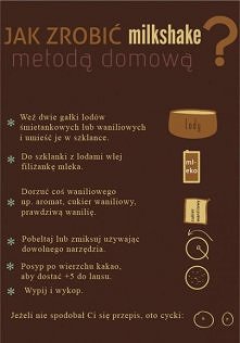 .Jak zrobić milkshake metodą domową.