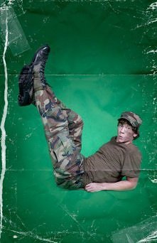 Męska wersja pin up. Men up...