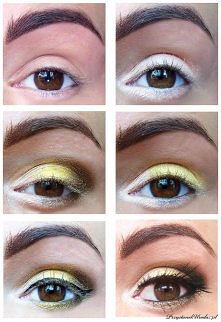 złoty makijaż krok po kroku