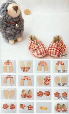 how to make, lovely, baby, bear, shoes