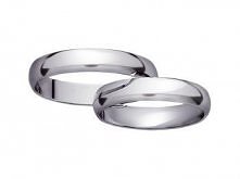 Klasyczne obrączki z białego złota