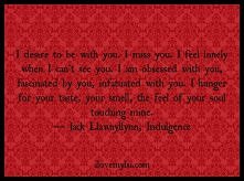 i desire to be with you.