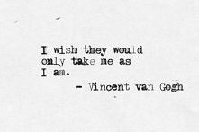 ... and learn to take others as they are.