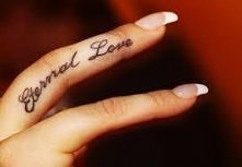 Tatuaże na palcu ♥