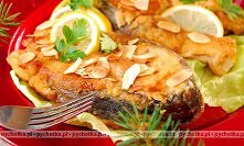 Pstrąg smażony w migdałach