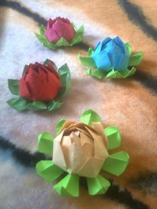 Inwazja kwiatów lotosu
modular origami, modułowe, kwiatek, lotos, lotus, flower