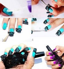 how to make, nail, art, net