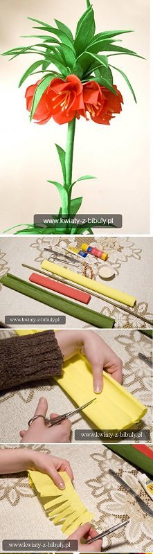 diy, pretty, crepe, paper, ...