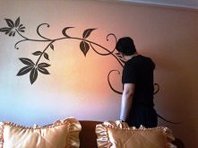 Moje malowidło ścienne w sypialni. Pozdrawiam