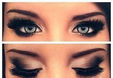 Perfekcyjnie wykonany makijaż oczu.