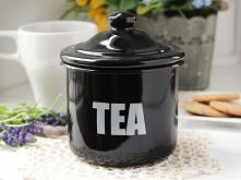 Pojemnik emaliowany CZARNY TEA