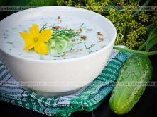 Ogórkowy chłodnik na serwatce