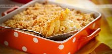 Makaron zapiekany z serem cheddar
