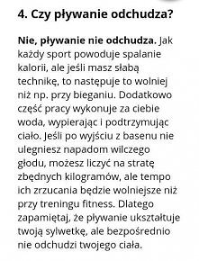 czy pływanie odchudza ??