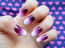 Ombre Violet Nails
