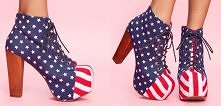 Lity z motywem flagi USA :>