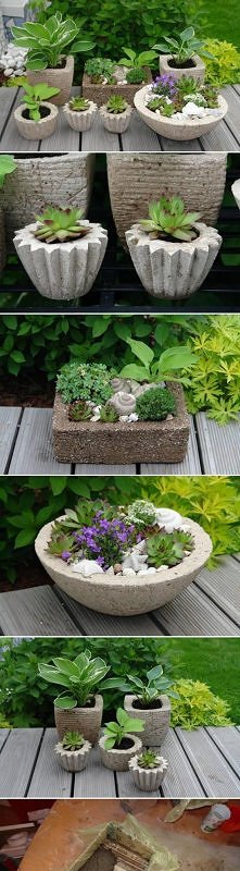  cement, planter, concrete, tutorial