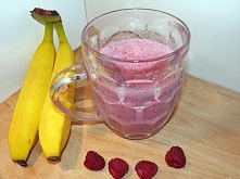 Koktajl malinowo-bananowy