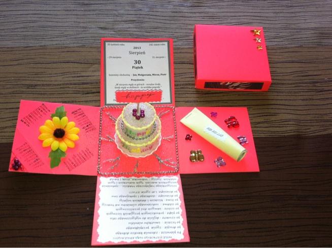 exploding Box  urodzinowa