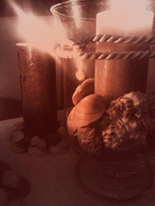 świeczniki z muszelek