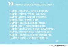 10 szybkich zasad zdrowego życia