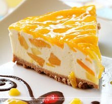 Sernik brzoskwiniowy na zimno