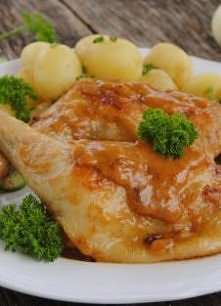 Udka z kurczaka w sosie musztardowo-miodowym