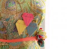  felt, gem, necklace, tutorial