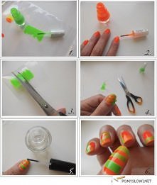 paski na paznokciach