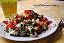 macedońska sałatka z pieczoną papryką