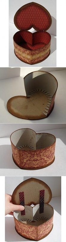 .Tektura DIY Heart Shaped Box.