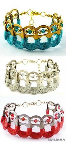 .Bransoletka z zawleczek.