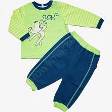 Śliczna zielono-niebieska pidżamka z aplikacją Reksia, marki Barbaras. Miękka i wygodna-idealna do spania. Cudna!