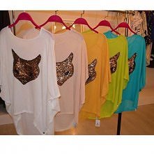 Kiciuśnie na bluzkach <3